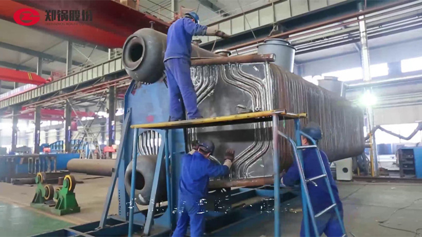 eBET易博车间燃气锅炉焊接